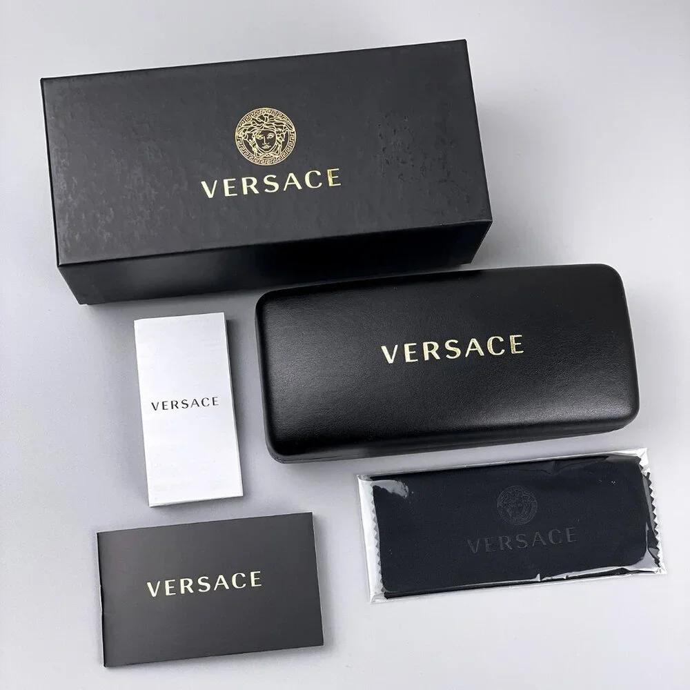 Versace VE3355U GB1 BRAND NEW Eyeglasses Black Oval Unisex